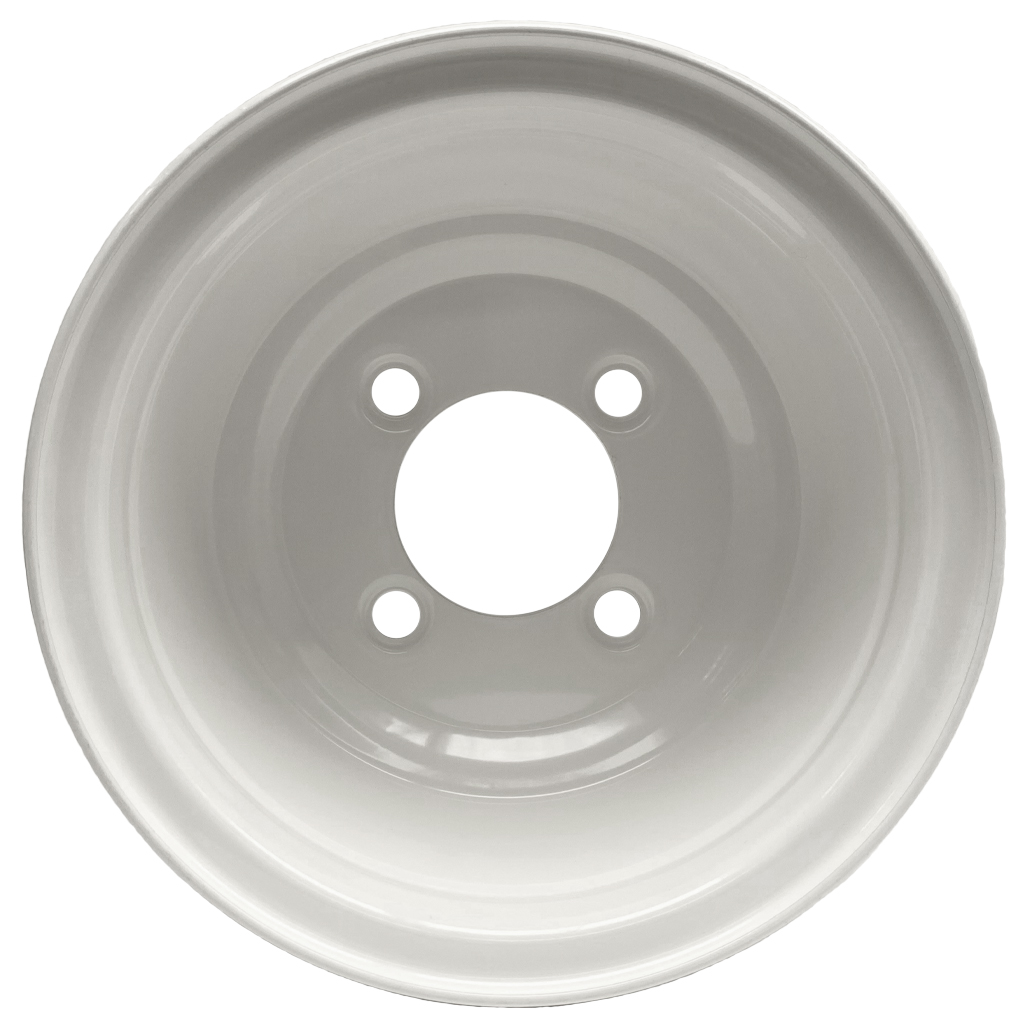 7.00x8 Wheel rim 4/101.6/72 white (for golf buggy) rear view