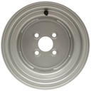 6.00x10" Wheel rim 4/100/60 ET-4 silver 750kg Front View