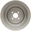 6.00x10" Wheel rim 4/100/60 ET-4 silver 750kg Back view