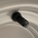6.00x10" Wheel rim 4/100/60 ET-4 silver 750kg valve close up