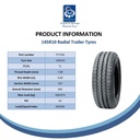 145R10 Wanda WR068 trailer tyre 84/82N spec sheet
