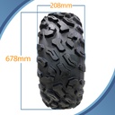 27x9.00R14 6ply OBOR Cypress tyre pattern with dimensions