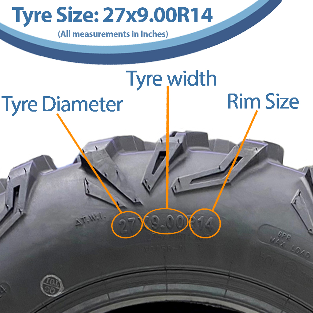 27x9.00R14 6ply OBOR Cypress tyre size with text