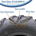 27x9.00R14 6ply OBOR Cypress tyre size with text