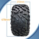 27x11.00R14 6ply OBOR Cypress tyre pattern with dimensions