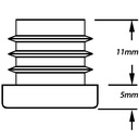 Plastic round insert 1 ½” (1.0/2mm)