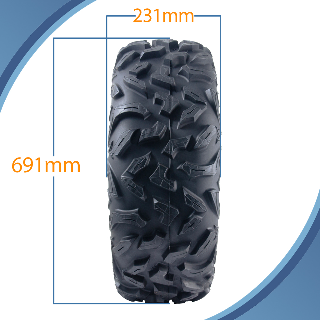 27x9.00R14 6ply OBOR Vulture tyre pattern with dimensions
