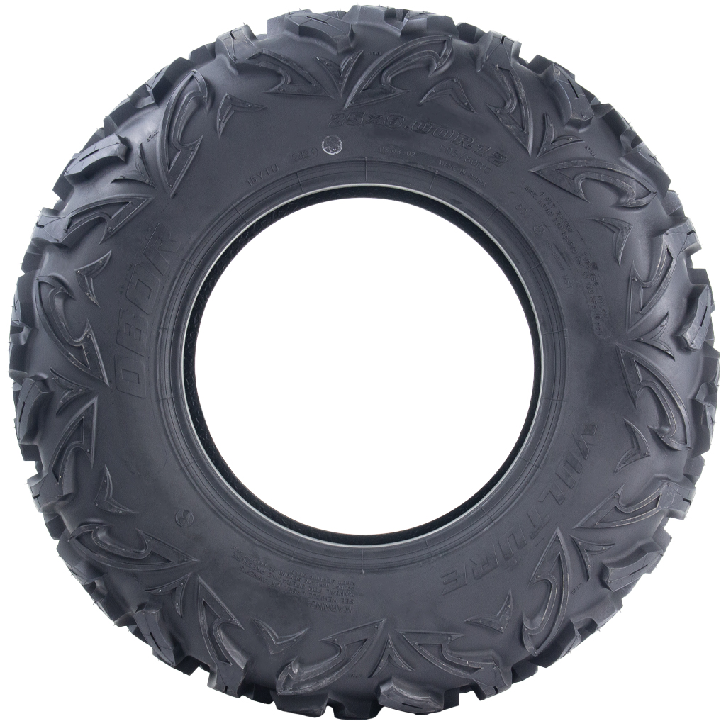 25x8.00R12 6ply OBOR Vulture tyre side view