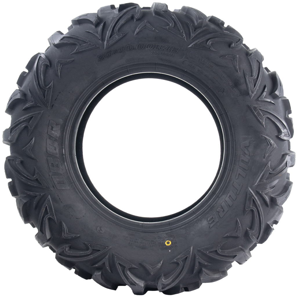 25x10.00R12 6ply OBOR Vulture tyre side view