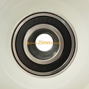 Rim centre with bearing close up and dimension