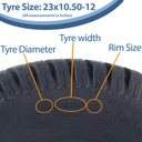 23x10.50-12 4pr Journey P332 Grass tyre size with text