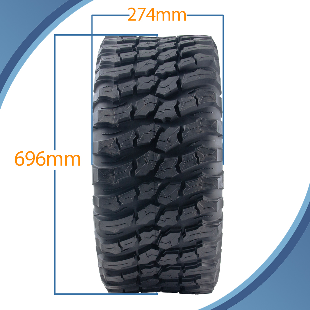 27x11.00R14 (275/60R14) 8ply OBOR Terrarex Tyre TL, 18psi, 56M, 224kg pattern with dimensions