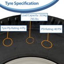 5.00-10 4ply WANDA P802 TRAILER WHEEL Specification