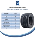 24x12.00-12 8pr Journey P332 grass tyre Spec Sheet