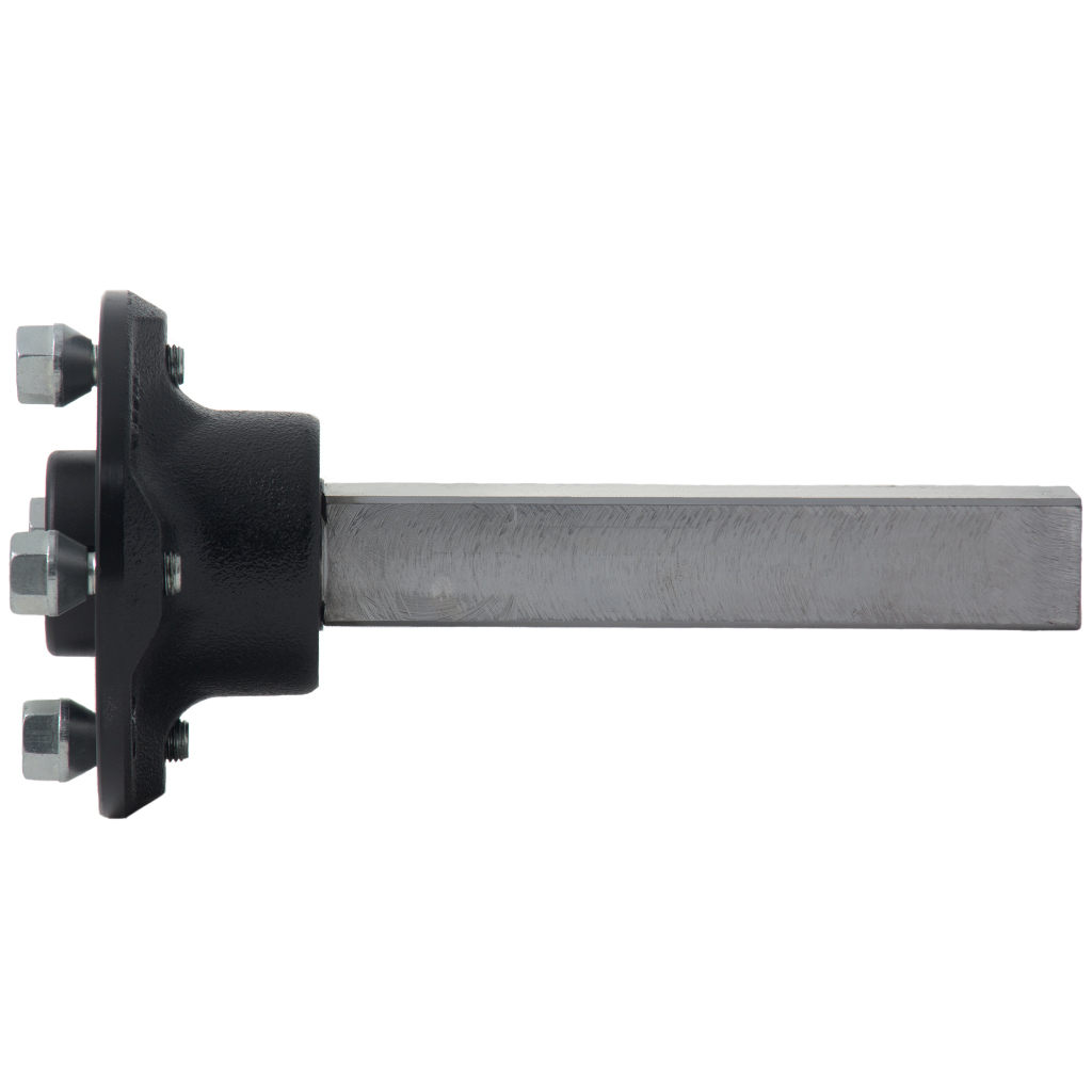 Hub & Stub axle 4/100 M12 wheel bolt  35x35mm Hi speed (ALKO) side view