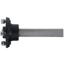 Hub & Stub axle 4/100 M12 wheel bolt  35x35mm Hi speed (ALKO) side view