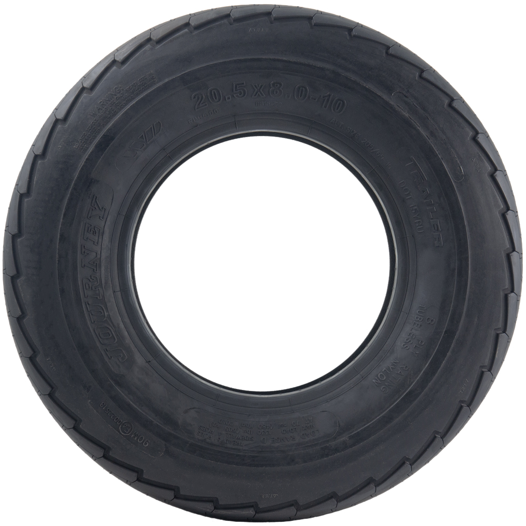 20.5x8.00-10 (205/65-10) 8pr Journey P815 high speed trailer tyre side view