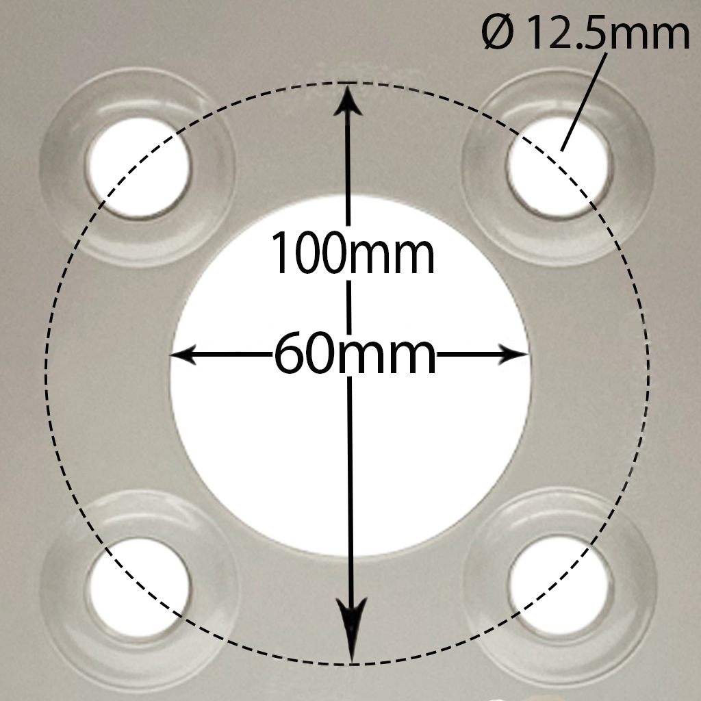 Rim centre with dimensions