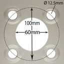 Rim centre with dimensions