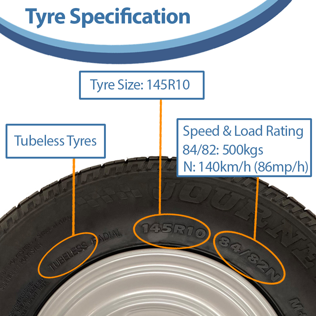 145x10 Wanda WR068 TRAILER WHEEL 4/100 specification
