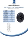 4.80/4.00x8 Puncture proof wheel plastic rim 25.4x75mm plain bearing 200kg - Spec sheet