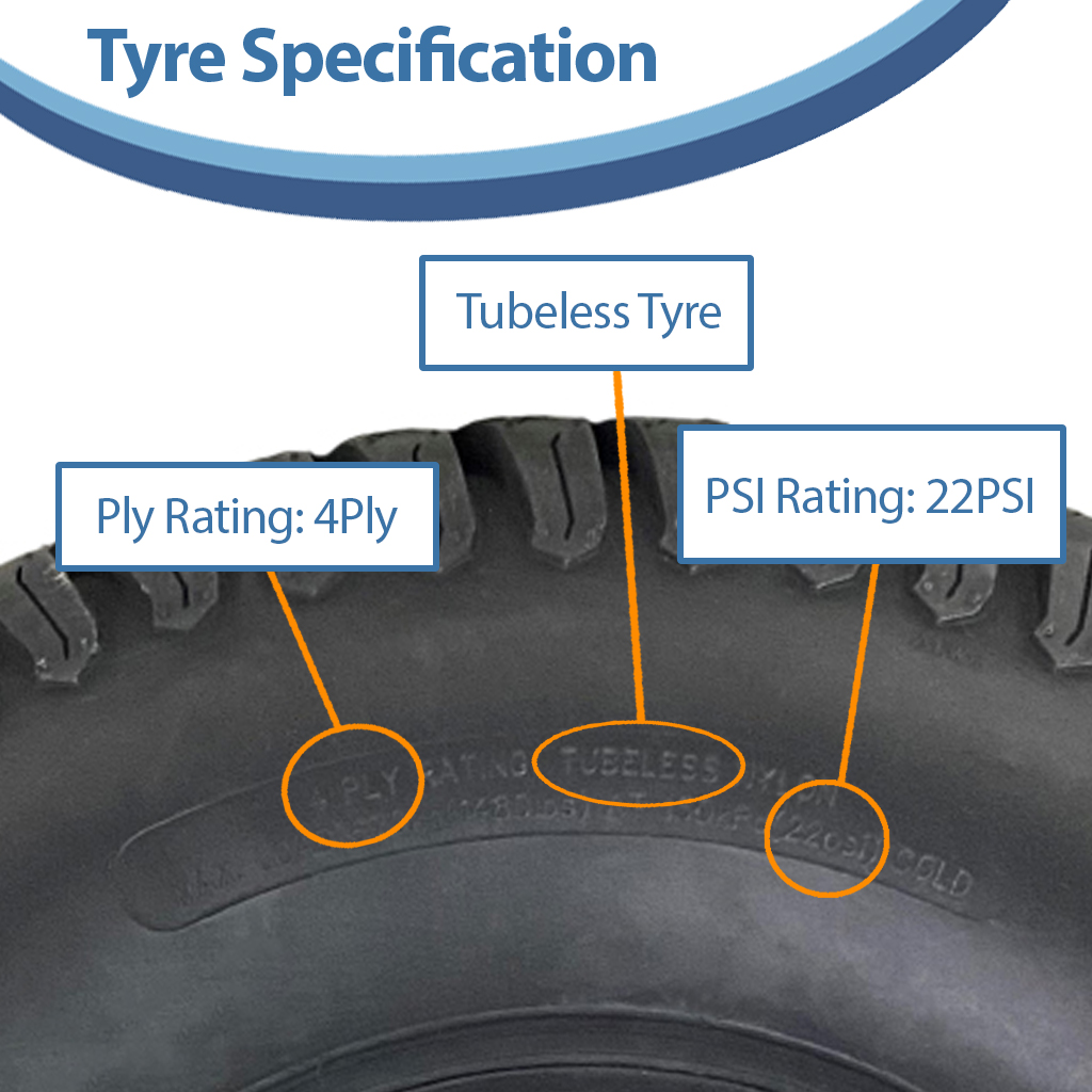 22x11.00-10 4pr Journey P332 grass tyre specification