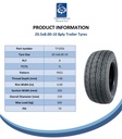 20.5x8.00-10 (205/65-10) 8pr Journey P815 high speed trailer tyre spec sheet