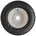 20.5x8.00-10 8pr Trailer tyre on steel rim 4/101.6/67, 605kg load capacity side view