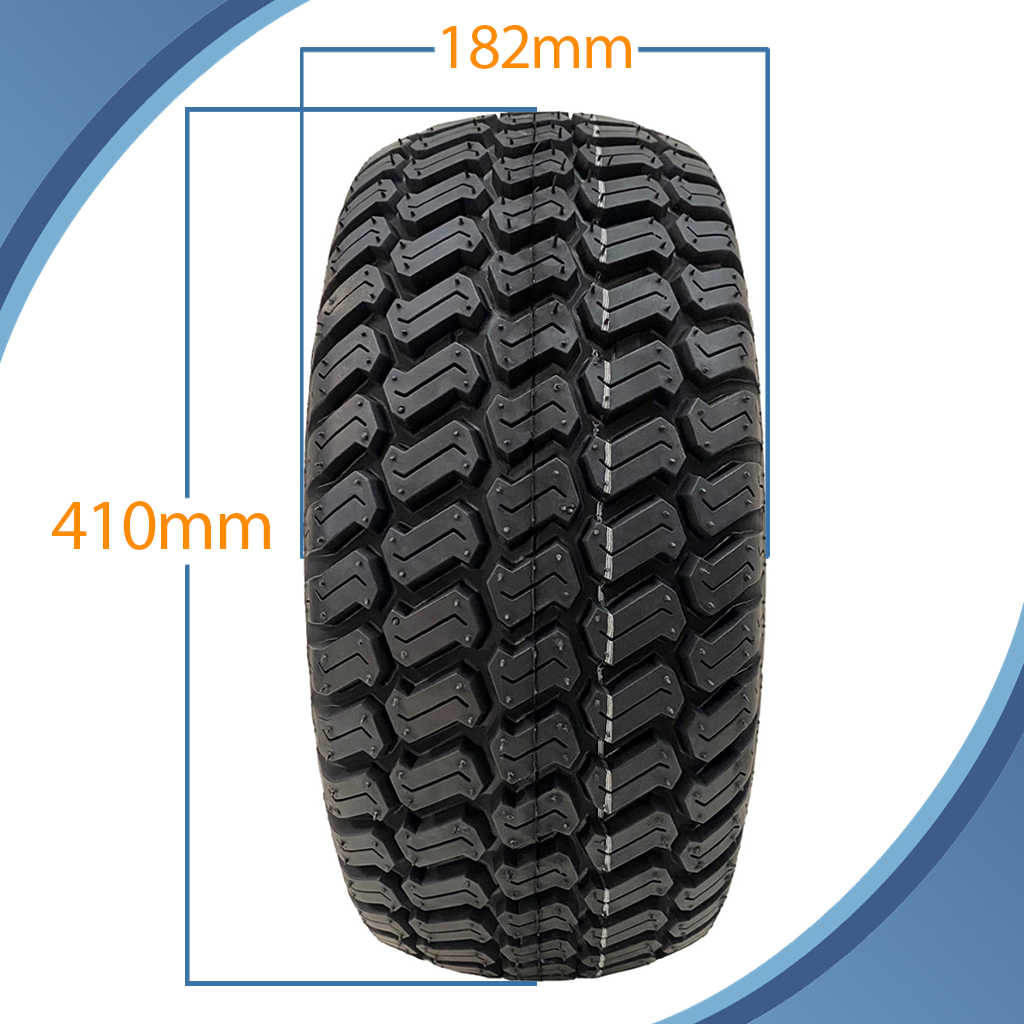 16x7.50-8 4ply P332 GRASS on 25BB RIM pattern with dimensions