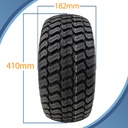 16x7.50-8 4ply P332 GRASS on 25BB RIM pattern with dimensions