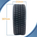 22.5x10.00-8 4pr Journey P532 grass tyre pattern with dimensions