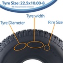 22.5x10.00-8 4pr Journey P532 grass tyre size with text