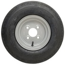 4.80/4.00-8 (120/90-8) 6ply Journey trailer wheel & tyre assembly 4/100/60 side view
