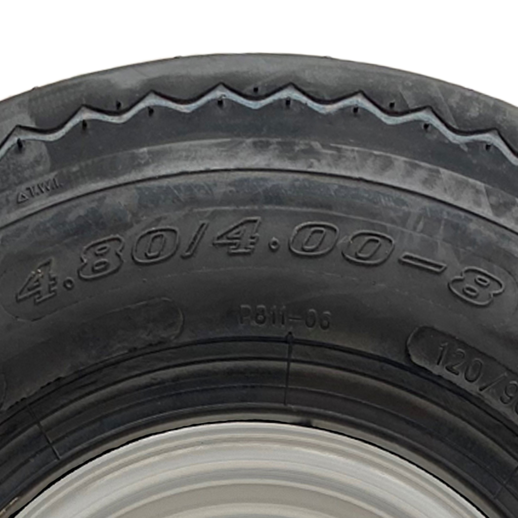 4.80/4.00-8 (120/90-8) 6ply Journey trailer wheel & tyre assembly 4/100/60 size