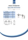 Gate Guides in Bracket (2 of G30x40) - Spec sheet