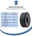 24x12.00-10 (305/60-10) 4pr Journey P532 grass tyre spec sheet