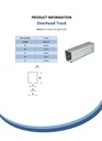 Overhead Track 42x54mm (per 3 metre length) - Spec sheet