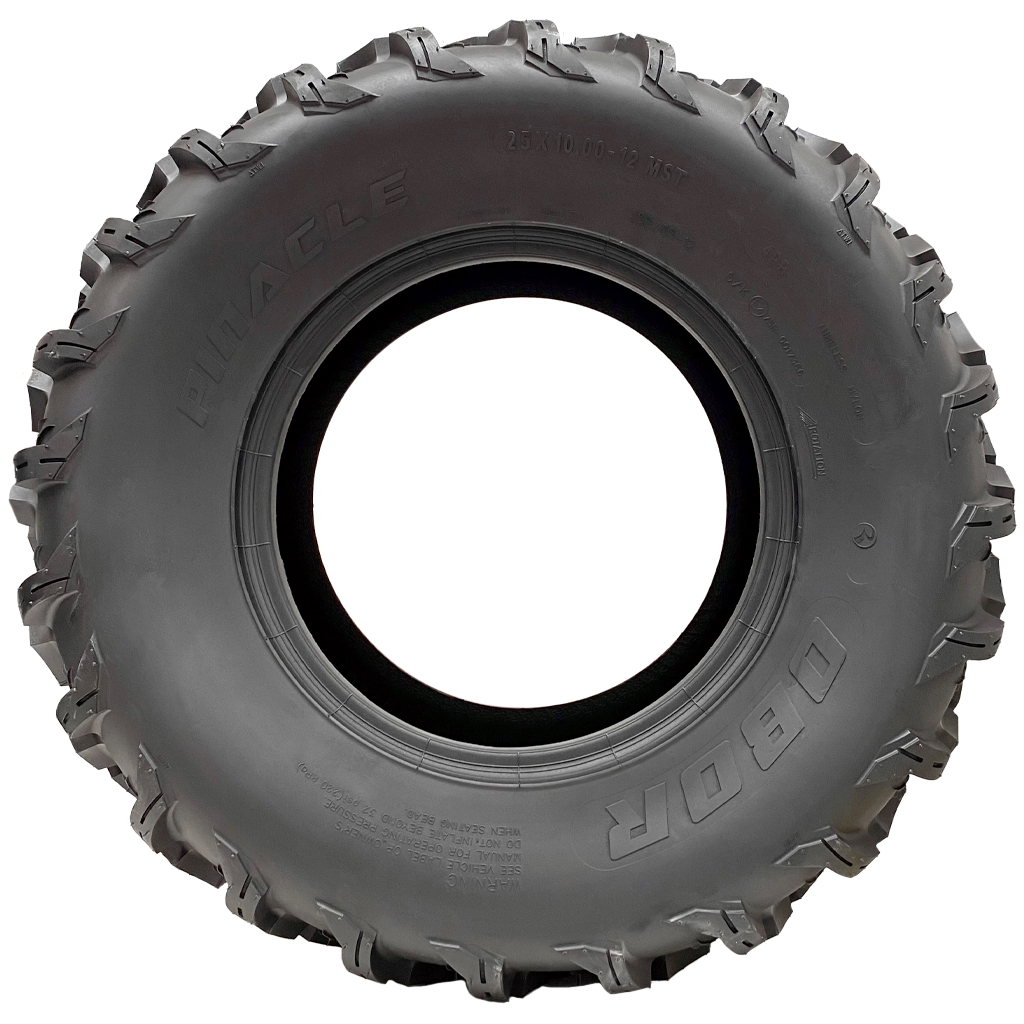 25x10.00-12 (255/65-12) 4ply OBOR Pinacle Tyre TL, 10psi, 67K, 307kg side view