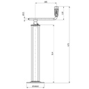 Simol Top Winder Screw Jack 70x70mm 1000kg