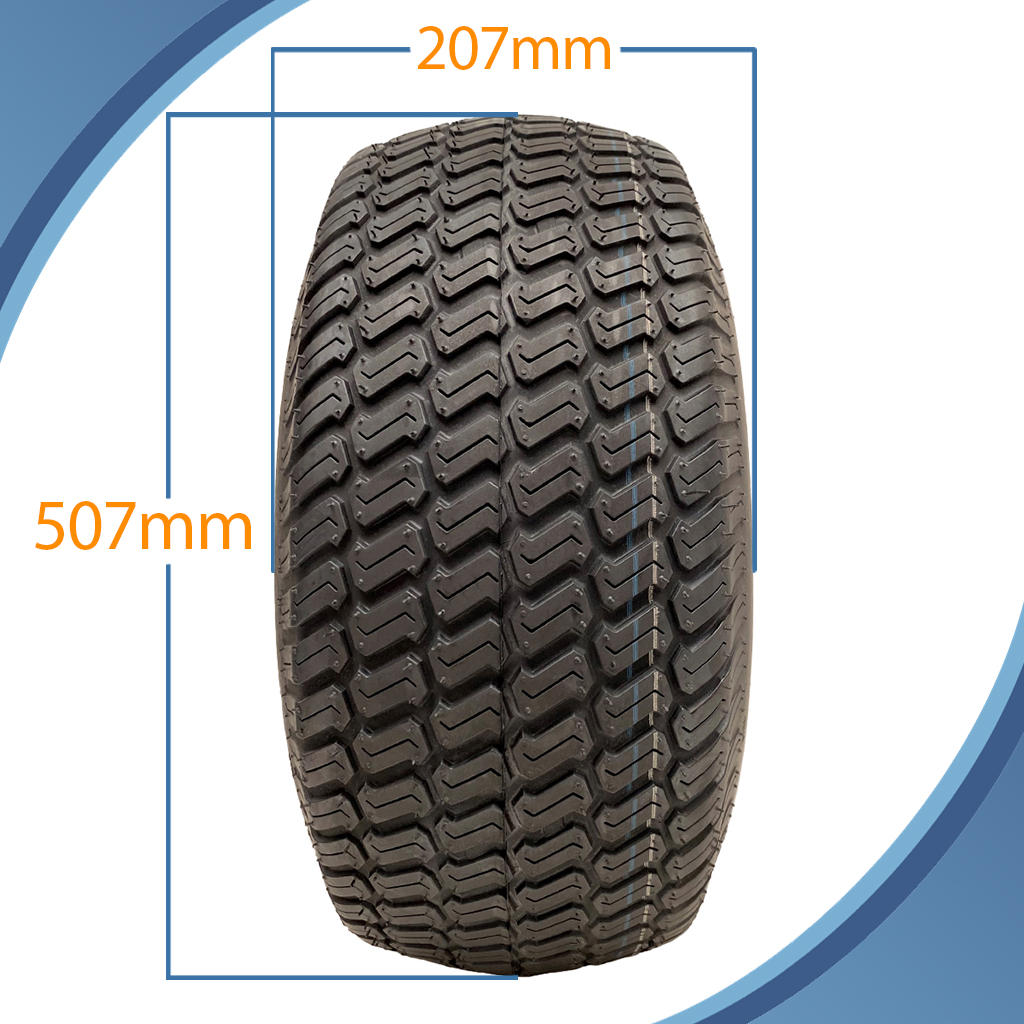 20x8.00-8 grass tyre on rim 4/4" pattern with dimensions
