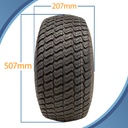 20x8.00-8 grass tyre on rim 4/4" pattern with dimensions