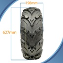 24x8.00-12 (205/75-12) 8ply OBOR Mudsling ATV Tyre TL, 16psi, 55J, 217kg pattern with dimensions