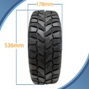 21x7.00-10 (175/75-10) 6ply OBOR Beast Tyre pattern with dimensions