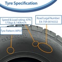 25x8.00-12 (205/80-12) 6ply OBOR Beast Tyre specification