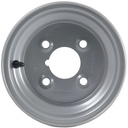 5.50x8" 4/101.6/67 silver wheel rim front view