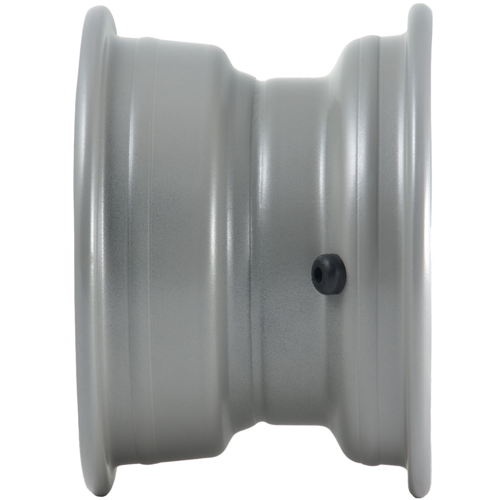 5.50x8" 4/101.6/67 silver wheel rim side view