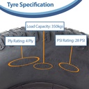 18x6.50-8 4pr Journey P332 Grass tyre Specification