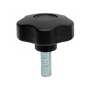 M10x25 thermoplastic lobe knob (Stainless thread) - Photo (standing)