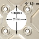 5.50x8 Rim Centre with dimensions 4 inch PCD
