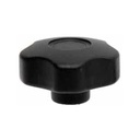 M12 female thermoplastic lobe knob (zinc insert) - Photo (standing)